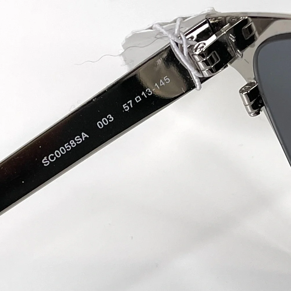 STELLA MCCARTNEY Brushed Silver Frame NEW Gray Gradient Lens Sunglasses